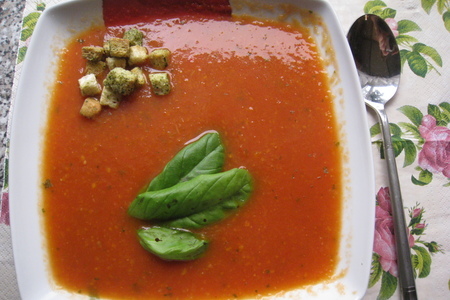 Фото к рецепту: Томатный суп