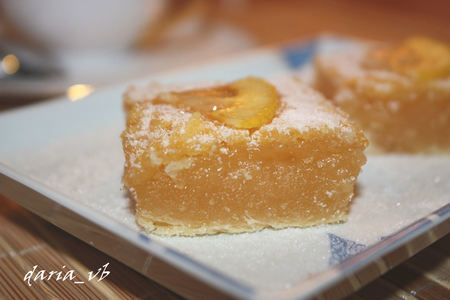 Фото к рецепту: Тонкий лимонный пирог (экстра-лайт версия)
