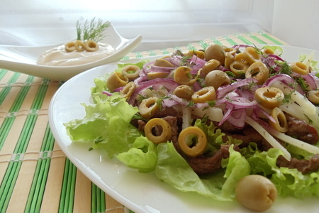Фото к рецепту: Салат из телятины