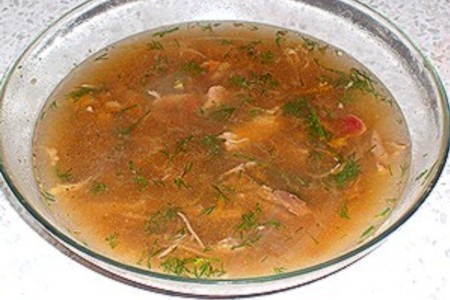 Фасолевый суп с кизилом