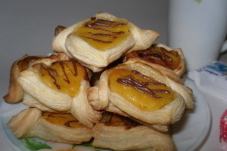 Фото к рецепту: Простые-простые пироженки с апельсиновым кремом