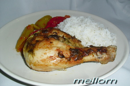 Фото к рецепту: Курица в горчично-укропном соусе