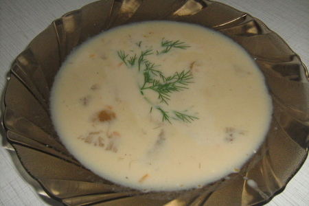 Фото к рецепту: Сырный суп-пюре с грибами
