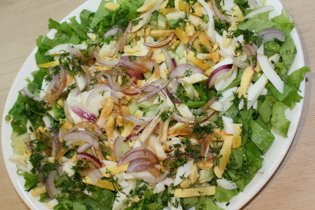 Фото к рецепту: Зеленый салатик ii