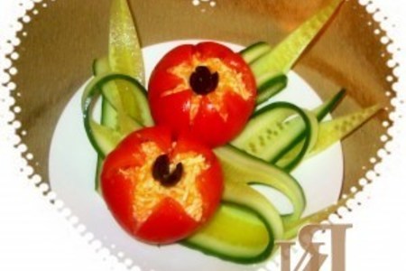 Фото к рецепту: Салат "тюльпаны"