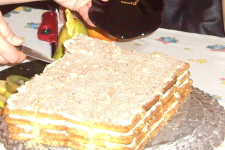Фото к рецепту: Торт из печенья