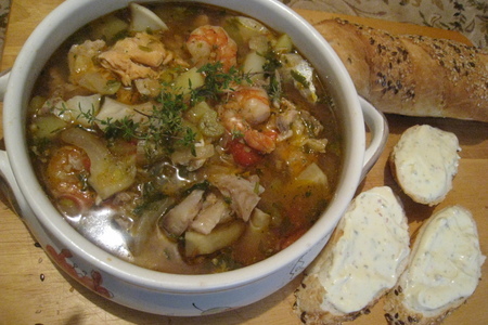 Фото к рецепту: Буйабес или суп бедного рыбака