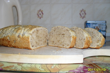Фото к рецепту: Хлеб сырно - ореховый