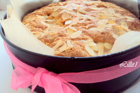Фото к рецепту: Яблочный пирог с сухофруктами "без хлопот"