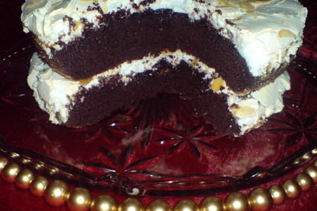 Фото к рецепту: Торт "безе на шоколаде"