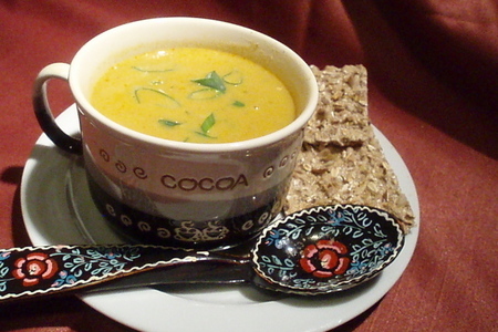 Фото к рецепту: Овощной суп-крем с лимоном
