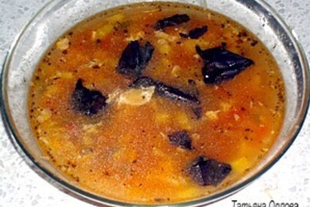Фото к рецепту: Суп с макаронами и сыром
