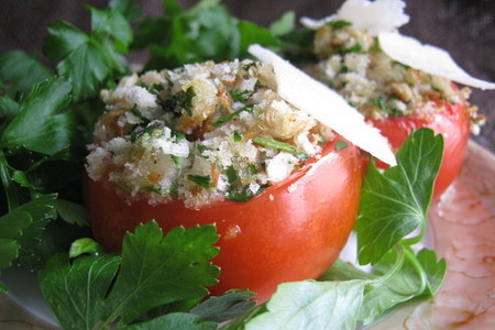 Фото к рецепту: Провансальские помидоры ( tomatoes provencal).