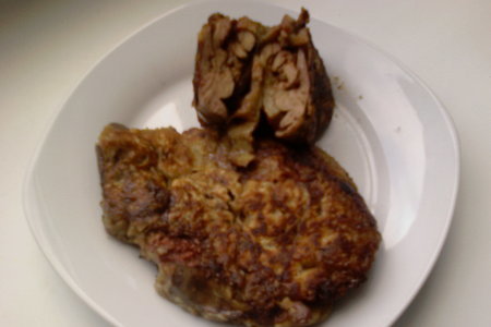 Фото к рецепту: Нежнейшая куриная печень-карри в пивном кляре.