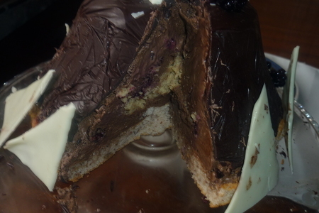 Фото к рецепту: Торт-десерт "шоколадный купол"