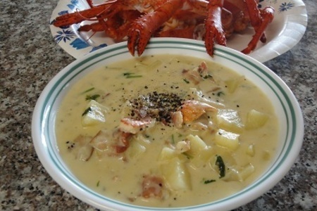 Фото к рецепту: Суп с омаром (всем гурманам посвящается)