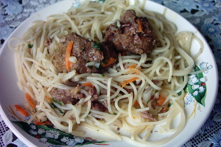 Фото к рецепту: Спагетти - бесбармак