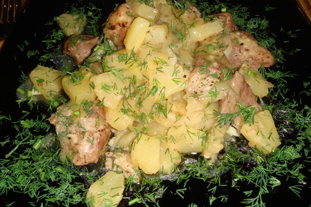 Фото к рецепту: Свинина с ананасами