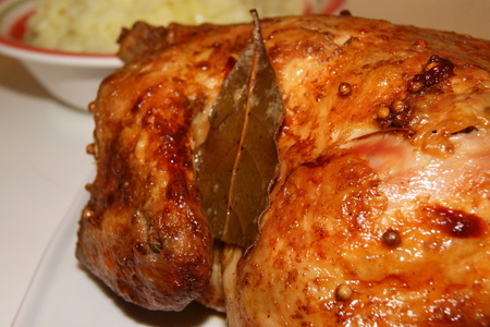 Фото к рецепту: Курица запечёная как пастрома-2