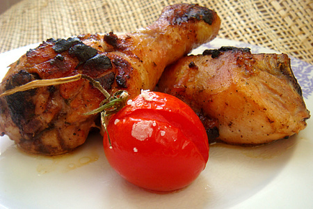 Фото к рецепту: Куриные голяшечки и бедрышки в горчичном маринаде