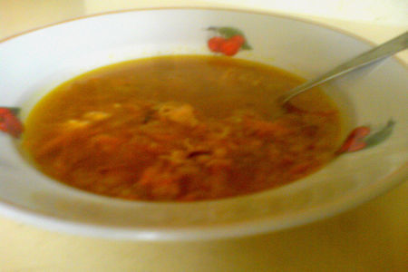 Фото к рецепту: Суп куриный с сельдереем и карри
