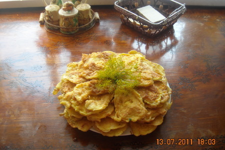 Фото к рецепту: Цветы кабачка в кляре