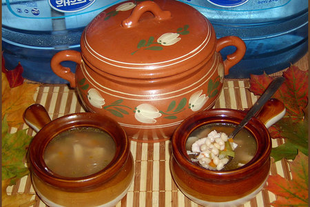 Фото к рецепту: Суп из фасоли с копченостями