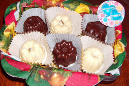 Фото к рецепту: Конфеты шоколадные "ромео &amp; джульетта"