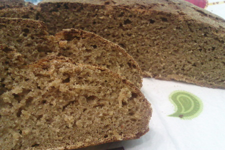 Фото к рецепту: Ржаной хлеб без закваски и без опары "чусовской"