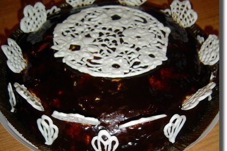 Фото к рецепту: Торт по мотивам "дунайских волн"
