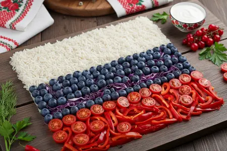 Флаги из еды