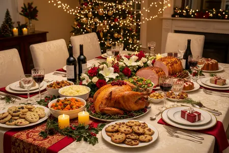 15 классных идей, как украсить стол к Рождеству