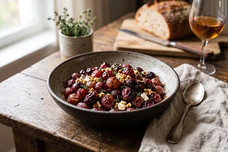 Поздний виноград в октябре: 5 рецептов от домашнего сока и чурчхелы до теплого салата с горгонзолой