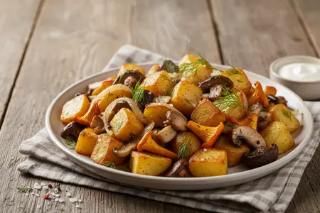 Как жарить картошку с грибами быстро и вкусно