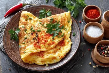 Сырный омлет с паприкой и перцем: вкусное и сытное блюдо для любого утра