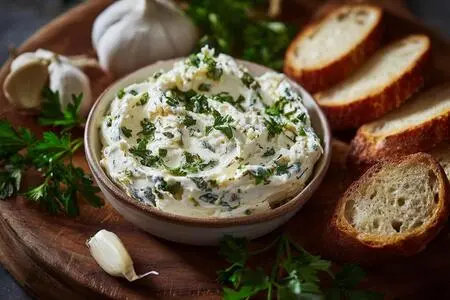 Сливочно-кремовый сыр с чесноком и свежей зеленью: вкусный рецепт и советы
