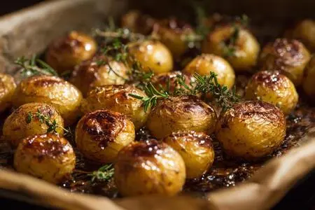 Запечённый молодой картофель с розмарином и тимьяном: вкусное и ароматное блюдо для любого стола