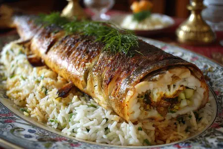 Щука, фаршированная рисом и рыбой - незабываемый вкус