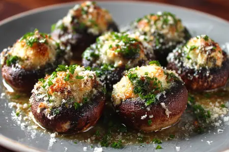 Шампиньоны, запечённые с пармезаном и сливочным маслом: вкусное и ароматное блюдо для любого стола