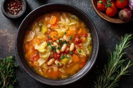 Овощные щи с фасолью и зеленью: вкусно и полезно для всей семьи