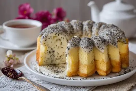 Шарлотка с яблоками и маком - воздушный домашний десерт