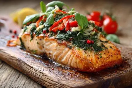 Запечённое филе семги с тайским базиликом: вкусное и полезное блюдо для всей семьи
