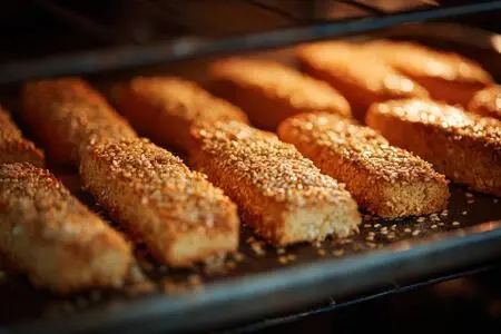 Сухарики с кунжутом и солью в духовке: вкусный и полезный перекус