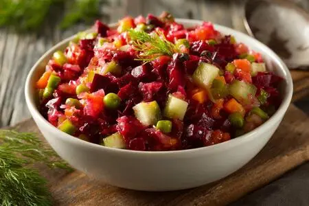 Классический винегрет: простой рецепт с фото, ингредиенты, готовим пошагово