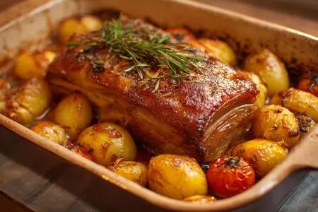Мясо по-французски в духовке из свинины с картофелем: Королевское блюдо на вашем столе