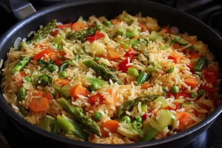 Рис с овощами на сковороде: Быстрое, полезное и невероятно вкусное блюдо на каждый день