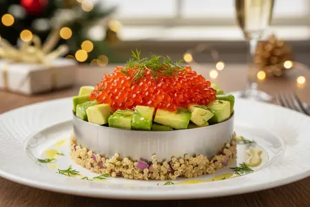 Новогодний салат с копченой курицей, ананасом и кукурузой