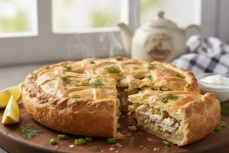 Пирог с сайрой - лучшие рецепты: заливной, слоёный и дрожжевой