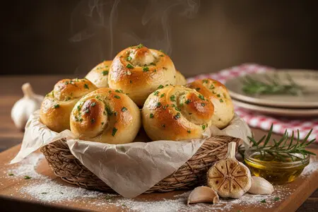 Как приготовить сочные и в меру острые чесночные булочки