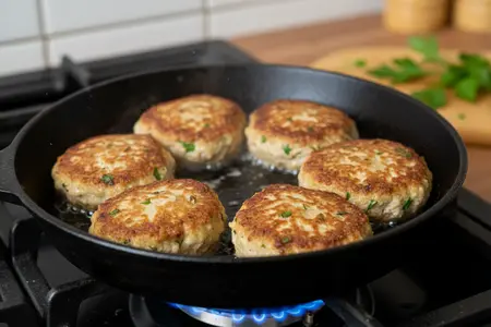 Котлеты из куриной печени на сковороде